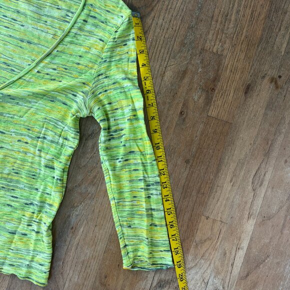 Escada Yellow and Black Striped Blouse - Picture 7 of 9